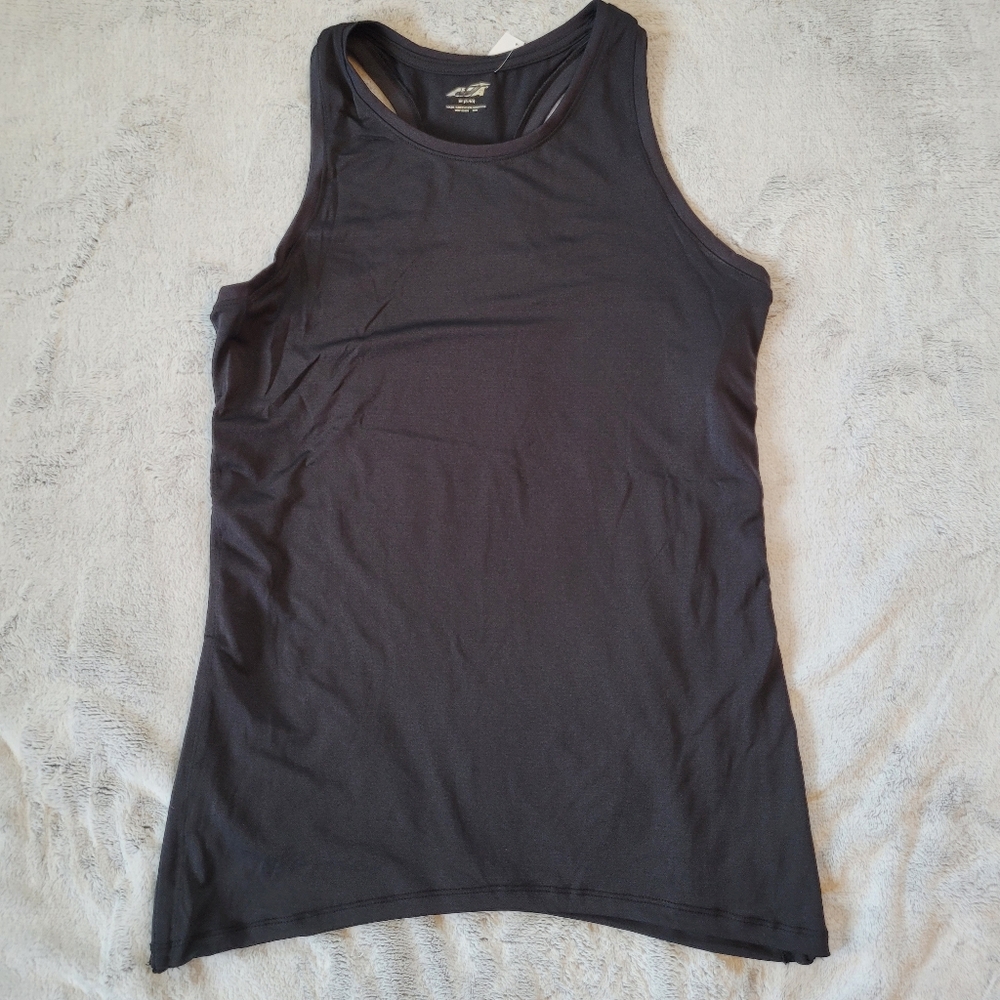 Avia Womens Size Medium 8-10 Black Pullover Cinch Sides Performance Tank Top